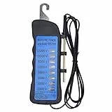 Haofy Elektrozaun-Spannungsprüfer, 12 KV Neon-Zaun-Spannungsprüfer 2000 Bis 12000 V 8 Neon-Anzeigeleuchten Wasserdichter Zaunprüfer für Farmen