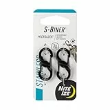 Nite Ize Karabiner S-Biner MicroLock 2 Stk, schwarz, NI-LSBM-01-2R3