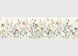 AG Design Selbstklebende Bordüre Wilde Aquarellflora, AWB 8458 | Wasserfest Dekoration für Wände, Möbel, Tapeten, Wandverkleidungen und Türen, Folie | Breite 500 cm x Höhe 13.8 cm