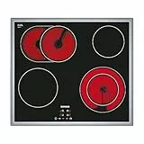 Siemens ET645HN17E iQ300 Glaskeramik-Kochfeld, 60 cm, Made in Germany, Flachrahmen-Design, zuschaltbare Bräterzone, touchControl - Steuerung per Fingertipp, Zweikreiszone 21 cm