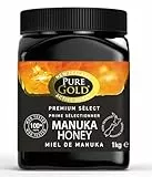 Pure Gold Manuka Honig 100+ MGO zertifiziert, Premium Neuseeland Manuka Honey 1kg
