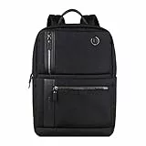 bugatti Nero Rucksack Herren Medium - 15' Laptopfach - Business Alltagsrucksack, Schwarz