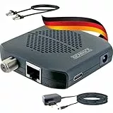 SCHWAIGER SAT Receiver HD für Satellitenschüsseln DVB-S2 TV-Receiver Wireless über Router WLAN Fernsehen digital Netzwerk Dongle Kabellos EPG SDTV Astra vorprogrammiert für TV2Smart App