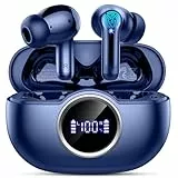 Kopfhörer Kabellos Bluetooth 5.4, Bluetooth Kopfhörer In Ear 2025 Kabellose Kopfhörer Tiefer Bass, ENC Noise Cancelling Mic Wireless Earbuds 36Std Wireless Ohrhörer, IP7 Wasserdicht/USB-C/LED-Anzeige