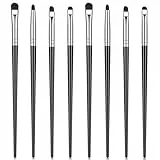 Augen-Make-up-Pinsel-Set, Mini-Pinsel für Eyeliner, Lidschatten-Pinsel, Eyeliner, Smudger-Werkzeug, ultradünn, Präzisions-Lidschattenpinsel für Puder, Gel, Creme, professionelles