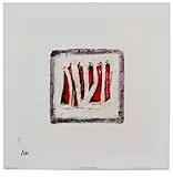 International Graphics Kunstdruck von Else „Sans titre VI“ quadratisch 30 x 30 abstrakt modern Junge Kunst Poster