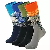 BISOUSOX Socken Herren Lustige Socken Baumwolle Größe 40-46 Bunte Socken Lustig Geschenk für Männer Fun Geburtstagsgeschenk