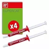 SWISSINNO Ersatz-Köder-Spritzen SuperCat für Mause- und Rattenfallen: Erdnussbutter-Lebensmittelprodukt, Starkes Lockmittel für Nager - 4 Stücke