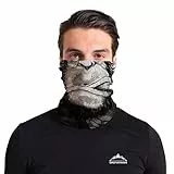 Bergmannswald® umgenähtes Multifunktionstuch - atmungsaktiv und flexibel - Ideal zum Sport, Reisen oder Motorradfahren (Ape der rauchende AFFE, 1er Pack)