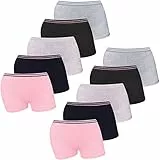 LOREZA ® 10er Set Mädchen Pantys Hipster Baumwolle (140-146,Modell 11-10er Set)