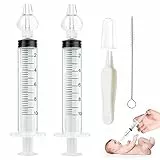 Aolso Nasenspüler, 2 Stück Wiederverwendbare Nasenreiniger mit Baby Nasenpinzette und Reinigungsbürste, Nasenreinigungs,Baby Nasendusche-10ml…