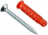 Mungo MQL-ST Universal-Fassadendübel mit Schraube T30/T40, 6x 30/4mm, 100 Stücke
