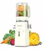 Zasmira Entsafter Slow Juicer mit hohem Drehmoment und 120MM-Einfüllschacht, Kein Vorschneiden entsafter für gemüse und obst, 99,6% Saftreinheit, 1,5L, REV-Modus, einfacher zu reinigen, Reinweiß