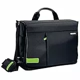 Leitz, Leichte Business Messenger-Tasche für 15.6 Zoll Laptop, Smart Traveller, Polyester/Metall/Leder, Complete, Schwarz, 60190095