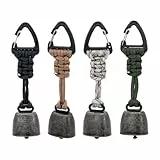 ZHIYUQL® 4 Stück Bärenglocke Vintage Glocken Anti Bär Glocken, Laut Glöckchen Zum Basteln, Metall Kuhglocke, Glocke Für Outdoor-Wanderungen Haustiere