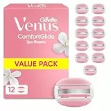 Gillette Venus Comfortglide Spa Breeze Rasierklingen Damen, 12 Original Ersatzklingen für Damenrasierer
