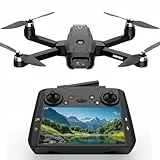 Drohne GPS mit Kamera 4.5' HD LCD RC Bildschirm,follow Me GPS Auto Return Home 32G SD Karte,RC Drohne Professional Kreisflug Optische Flusspositionierung,3 Geschwindigkeiten,unter 249g