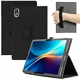 MEMELOKA Hülle für Acer Iconia Tab V11 (V11-11-81BJ), Ultradünne und Leicht PU Leder Schutzhülle mit Handschlaufe[Klappfunktion], Schwarz