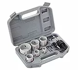 Bosch Accessories Bosch 9tlg. Lochsägen-Set HSS-Bimetall Universal (Metall, Holz, Kunststoff, Ø 24/ 27/ 32/ 35/ 40/ 52 mm, Zubehör Schlagbohrer)