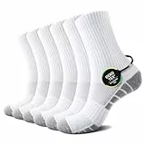 TUUHAW Weisse Socken Herren 43-46 Baumwolle Tennissocken Herren 43-46 Weiß Sportsocken Freizeitsocken Laufsocken Wandersocken Baumwollsocken Frottee Socken Strümpfe
