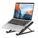 BESIGN LS01 Pro Ergonomischer Laptop-Ständer, tragbarer und Verstellbarer Notebook-Computerhalter, kompatibel mit 10-15,6 Zoll Laptops (Schwarz)