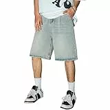 Generic Herren Shorts Baggy Short Jeans Jungen Jorts Beige L
