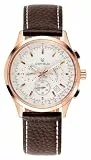 Orphelia Herren-Armbanduhr 24h Dual Time Quarz Leder, Brown/Silber