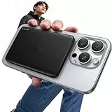 LISEN Magwalk Magsafe Powerbank Ultra Slim 0,8CM für Apple iPhone, 5000mAh Magnetische Wireless Power Bank Akku & 18W PD USB C, Magsafe Zubehör für iPhone 16/15/14/13/12 Pro Max Mini Graphitschwarz