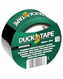 DUCK TAPE 106-04 Original Gewebeband – Selbstklebendes Klebeband mit wasserdichter Oberfläche – Panzertape extra stark für innen & außen – 50mm x 25m - Schwarz