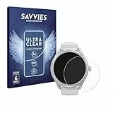 Savvies 6 Stück Schutzfolie für Hama Smartwatch 5010 Displayschutz-Folie Ultra-Transparent