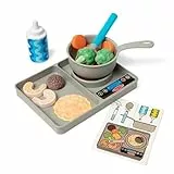 Melissa & Doug Water WOW Koch Spielset - 19-teiliges Set mit Herd, Zubehör und Spiellebensmitteln mit Farbwechseleffekt für realistisches Rollenspiel, für Kinder ab 3 Jahren