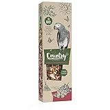 Witte Molen, Country Sticks Papagei Hagebutte & Holunder 140 g, 3-lagiger Nagungsstift, reich gefüttert, gebacken, eine köstliche Leckerei für alle Vögel
