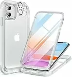 Miracase Glas Serie für iPhone 11 Hülle mit Magsafe, [360 Militärschutz & vollständiger Kameraschutz], stoßfest, sturzsicher, Kratzfest, antifinger Handyhülle für iPhone 11 Case, Matt Klar