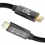 EUDOBEL USB C 3.2 Kabel 20Gbps 240W,Schnellladekabel USB C auf USB C Kabel 1m,USB C Videokabel 4K@144Hz 5K@60Hz für Thunderbolt 4/3,iPhone16,iPhone15, MacBook,USB C Monitor, VR,Switch,SSD