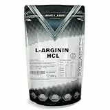 L-Arginin HCL - 1000g Pulver Premium L-Arginin Hydrochlorid - durch Fermentation - ohne Zusätze - vegan - Arginin