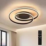 Sky angle LED-Deckenleuchte - Dimmbar mit Fernbedienung, 28W Einstellbare Farbe und Helligkeit, Runder Kronleuchter, 2500 LM 48 CM für Schlafzimmer