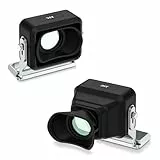 JJC LCD-Sucher, kompatibel mit Sigma BF, 3-fache Vergrößerung, Bildschirmsucher mit 1/4 Zoll 20 Loch, Arca-Typ-Schnellwechselplatte mit Peak-Design, Kamera-Clip V3, Bildschirm-Sonnenblende, Silber