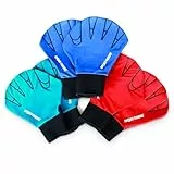 Sport-Thieme Aquafitness-Handschuhe aus Neopren | Geschlossene Schwimmhandschuhe für Aquafitness, Aquajogging, Wassergymnastik | In S, M, L | Blau, Rot, Schwarz