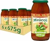 Miracoli Saucen Basilikum, 6 Packungen (6 x 675g)