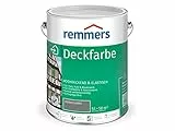 Remmers Deckfarbe dunkelgrau, 5 Liter, Deckfarbe für innen und außen, Wetterschutzfarbe viele Untergründe, hochdeckend, wetterfest