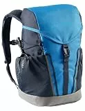 VAUDE Kinderrucksack Mädchen Puck - komfortabler Wanderrucksack Kinder 10L, Wetterfester Schulrucksack mit Regenhülle & Lupe, viel Stauraum, blue/eclipse,Einheitsgröße