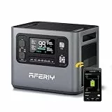 AFERIY 2800W Tragbare Powerstation, 2048Wh LiFePO4, 45 Min bis 80% Schnellladung, 13 Ausgänge, Reine Sinuswelle 230V, USV, Erweiterbar auf 4096Wh, Solar Generator für Camping/Home-Office 2026 Neue