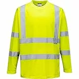 Portwest Warnschutz Langarm-T-Shirt , Größe: M, Farbe: Gelb, S178YERM
