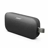 Bose SoundLink Flex Tragbarer Bluetooth Lautsprecher (2. Gen.), Tragbarer Outdoor Lautsprecher, wasserdicht und staubdicht, mit naturgetreuem Klang, bis zu 12 Stunden Akkulaufzeit, Schwarz