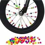 APKOL 72 Stück Bunten Fahrradspeichen, speichenreflektoren Fahrrad Kinder, Fahrrad Zubehör Kinder Kinderfahrrad Reflektierende Speichenklicker Fahrradspeichen Dekorationen für Einsatz bei Nacht