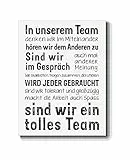 Poster DIN A4, In unserem Team..werden Sie gebraucht..tolles Team, Kollege | ungerahmtes Bild für Büro Werkstatt Arbeitsklima, ungerahmt!