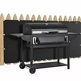 FLASLD Hitzeschutz Grill rückwand, feuerfeste Abdeckung und Bildschirmschutz für Deckgeländer vor Grill, strapazierfähige, hitzeschutz hinter Grill Wand für den Außenbereich (90 x 120 cm)