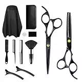 Carehabi Haarschere Set 6.7 Zoll Haarschneideschere Friseurschere Set Haarschere Friseurschere für Männer Frauen Haustiere Familie Friseursalon