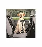 TRIXIE Auto-Schondecke mit Seitenteilen, halb - schwarz/beige 0,5 × 1,45 m