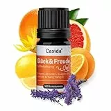 Casida® Glück & Freude Duftmischung ätherische Öle mit Orangenöl, Zitronenöl, Grapefruitöl, Lavendelöl, Ylang-Ylangöl - wirkt stimmungsaufhellend - 5 ml - Aus der Apotheke